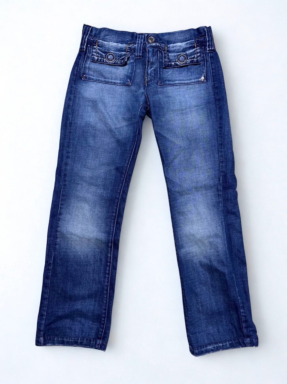 Vtg Y2K Miss Sixty Barbuda Low Mid Rise Straight Leg Boyfriend Denim Jeans